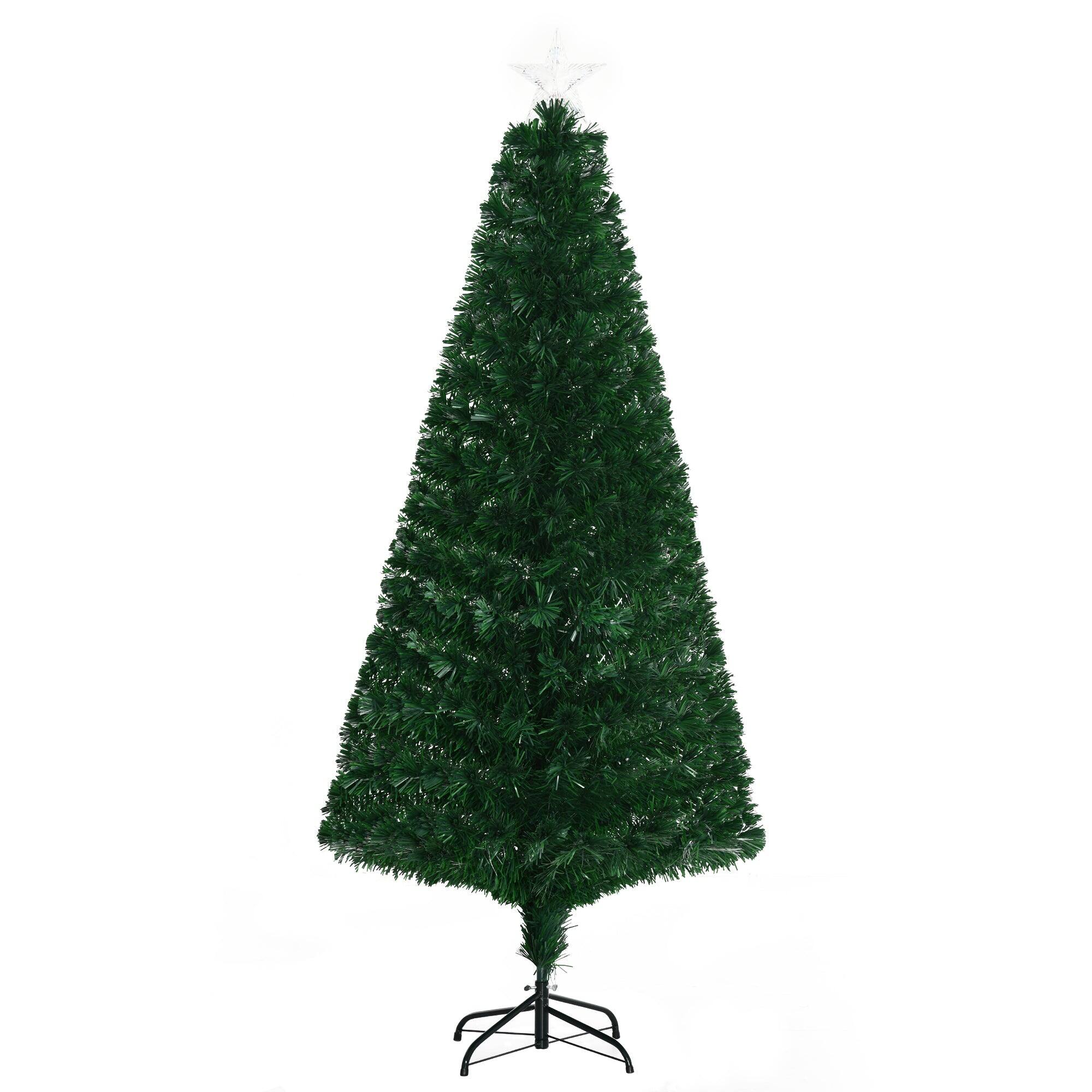 Alt View 6. Hivvago - 6 ft Tall Douglas Fir Pre-Lit Artificial Christmas Tree with Realistic Branches - Green.