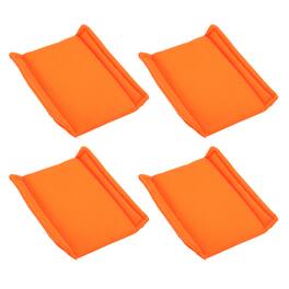 Unique Bargains - 4pcs Camera Bag Divider, 5.91x5.12x0.71in, Shockproof Padding Insert for Lens Case, Travel Photography - Orange