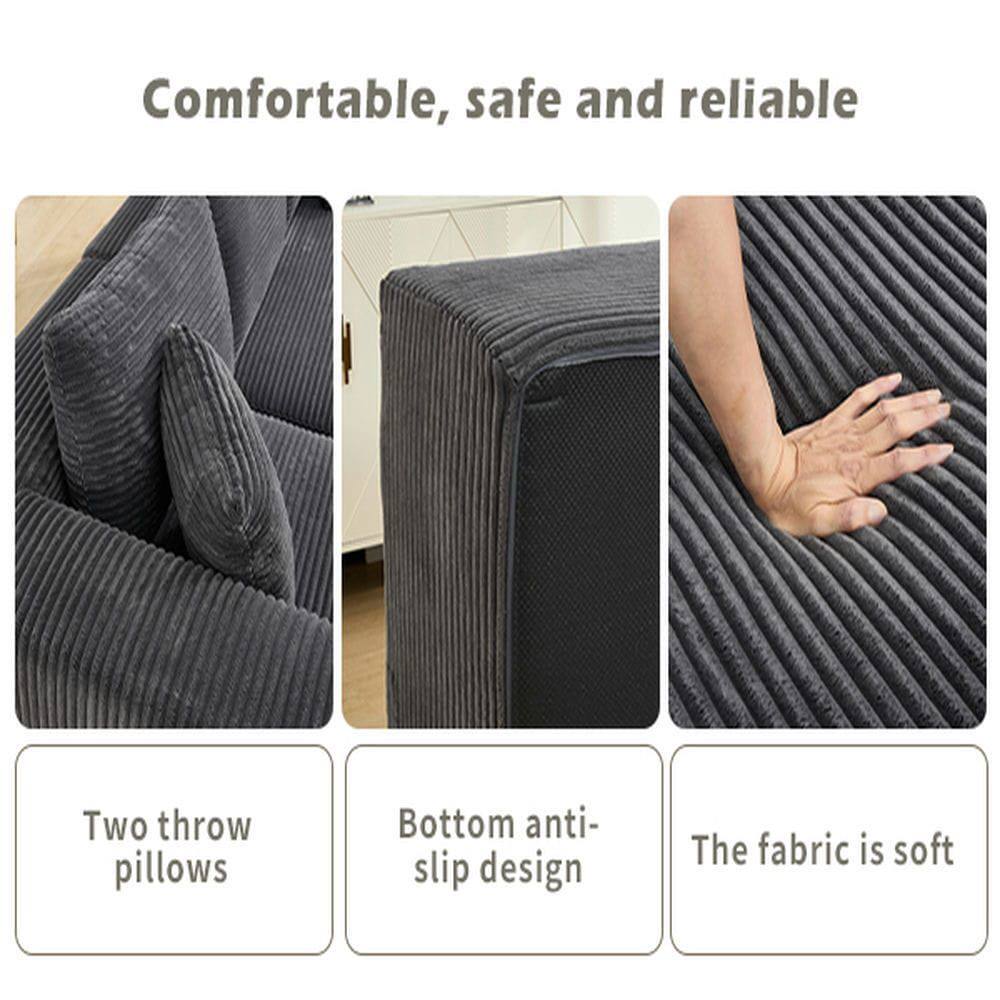 Comfortable, safe and reliable

- Two throw pillows
- Bottom anti-slip design
- The fabric is soft