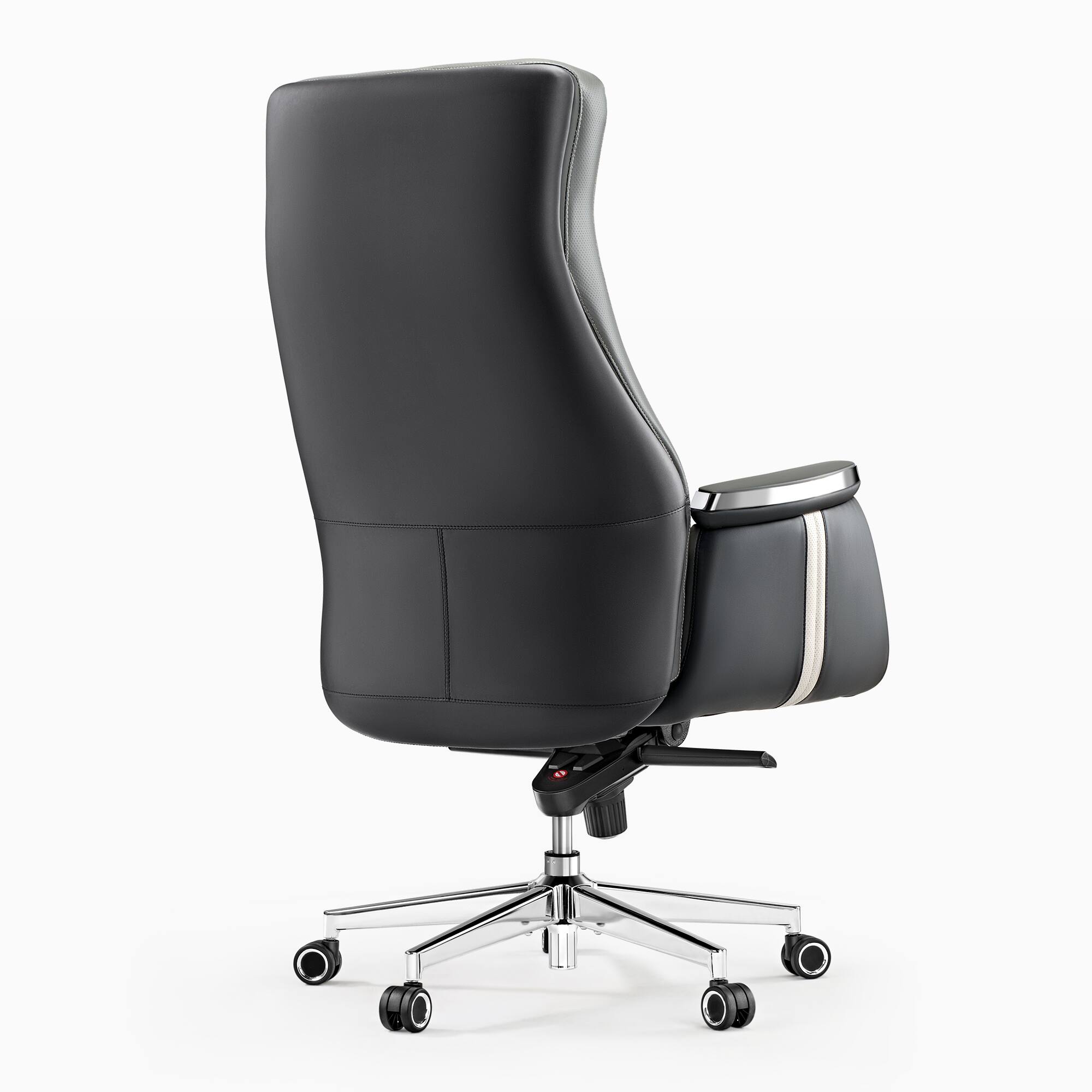 Left. Eureka Ergonomic - Silicone Leather Executive Ergonomic Office Chair - Grey.