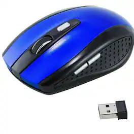 Sanoxy - 2.4GHz Wireless Optical Mouse Mice & USB Receiver For PC Laptop Computer DPI - Wireless - Blue