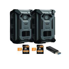 Spypoint - Force 40MP 4K Trail Camera (2 Pack) Bundle with Accessories