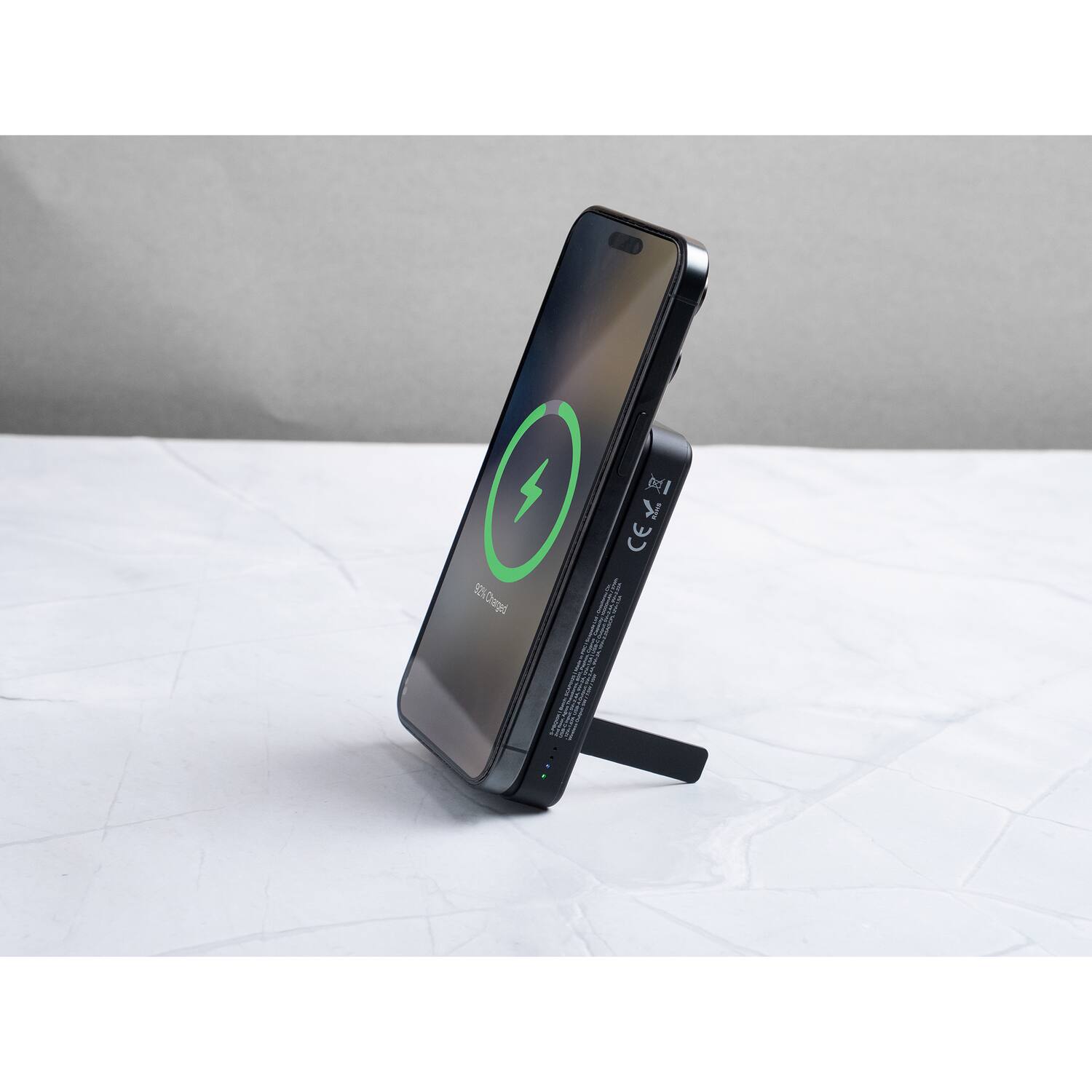 Alt View 2. Scapade - 10,000-mAh MagPower Max Magnetic Qi v2.0 Portable Power Bank - Black.