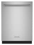 KitchenAid - 24" Top Control Built-In Tub Dishwasher with 3rd Rack, Fan-Enabled ProDry, 44 dBA - Stainless Steel