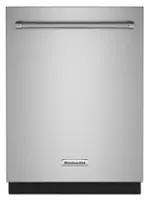 KitchenAid - Top Control Built-In Dishwasher with Stainless Steel Tub, FreeFlex Third Rack, 44dBA - Stainless Steel - Front_Zoom