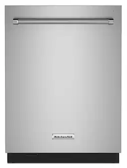 KitchenAid - 24 inch Top Control Built-In Stainless Steel Tub Dishwasher with 3rd Rack, Fan-Enabled ProDry, 44 dBA - Stainless Steel