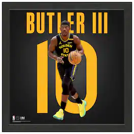 Highland Mint - Jimmy Butler III Golden State Warriors 13" x 13" Impact Jersey Frame - Multicolor
