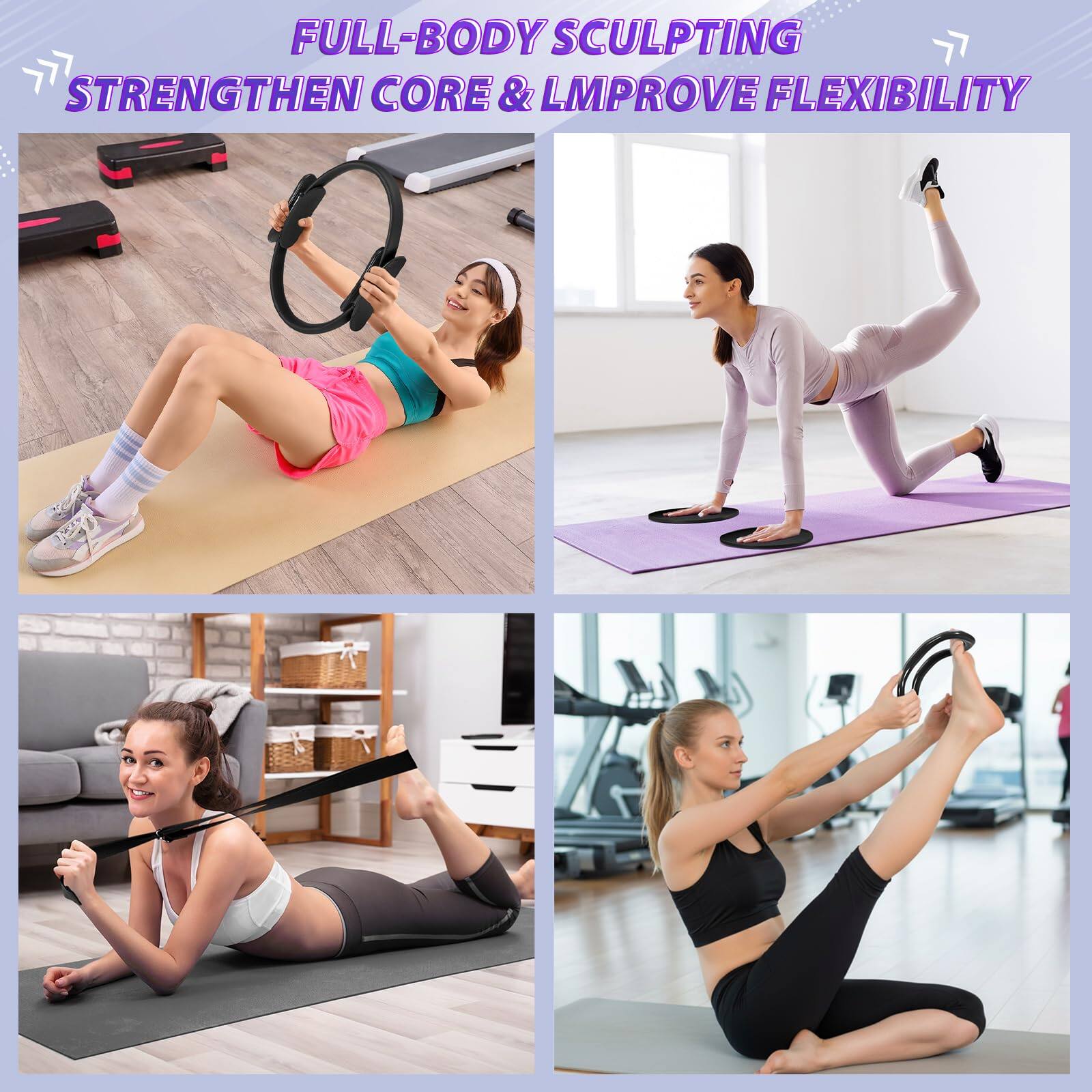 FULL-BODY SCULPTING  
STRENGTHEN CORE & IMPROVE FLEXIBILITY