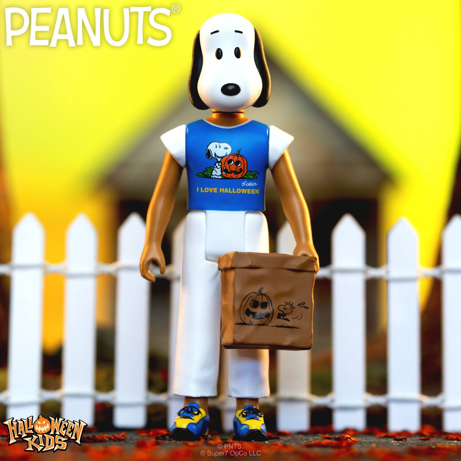 PEANUTS. I love Halloween. Snoopy. Super7 OpCo LLC.