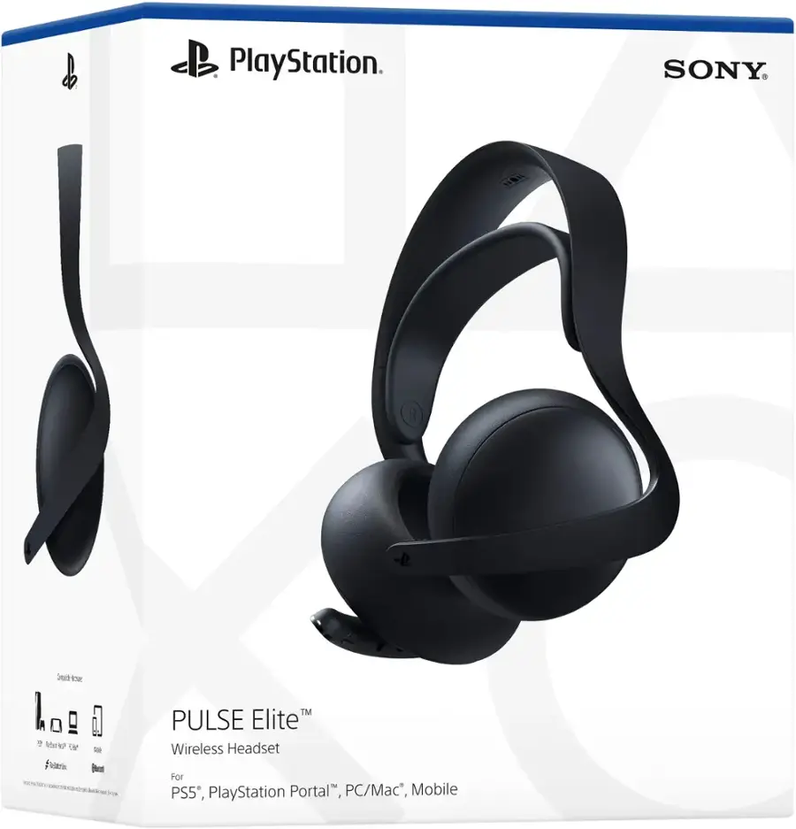 Sony PULSE Elite wireless headset Midnight Black 1000044173 Open Box