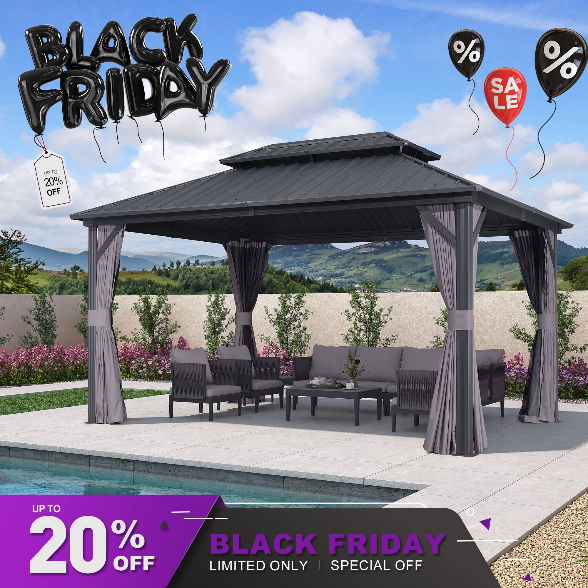 BLACK FRIDAY  
UP TO 20% OFF  
LIMITED ONLY | SPECIAL OFF  
SALE