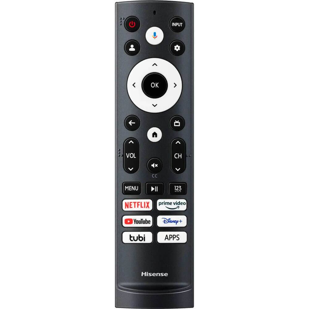 INPUT  
OK  
VOL  
CH  
MENU  
NETFLIX  
prime video  
YouTube  
Disney+  
tubi  
APPS  
123  
Hisense
