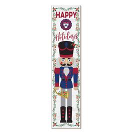 Jardine - Pennsylvania Quakers 11" x 46" Nutcracker Holiday Leaner Sign - White