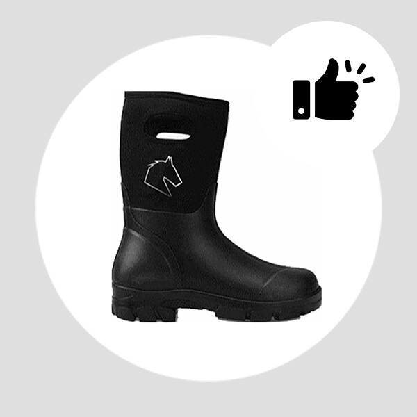 Alt View 4. Master Rancher - Master Rancher Waterproof Work Farm Boots Unisex Men's 12 Women's 14, Black - Black.