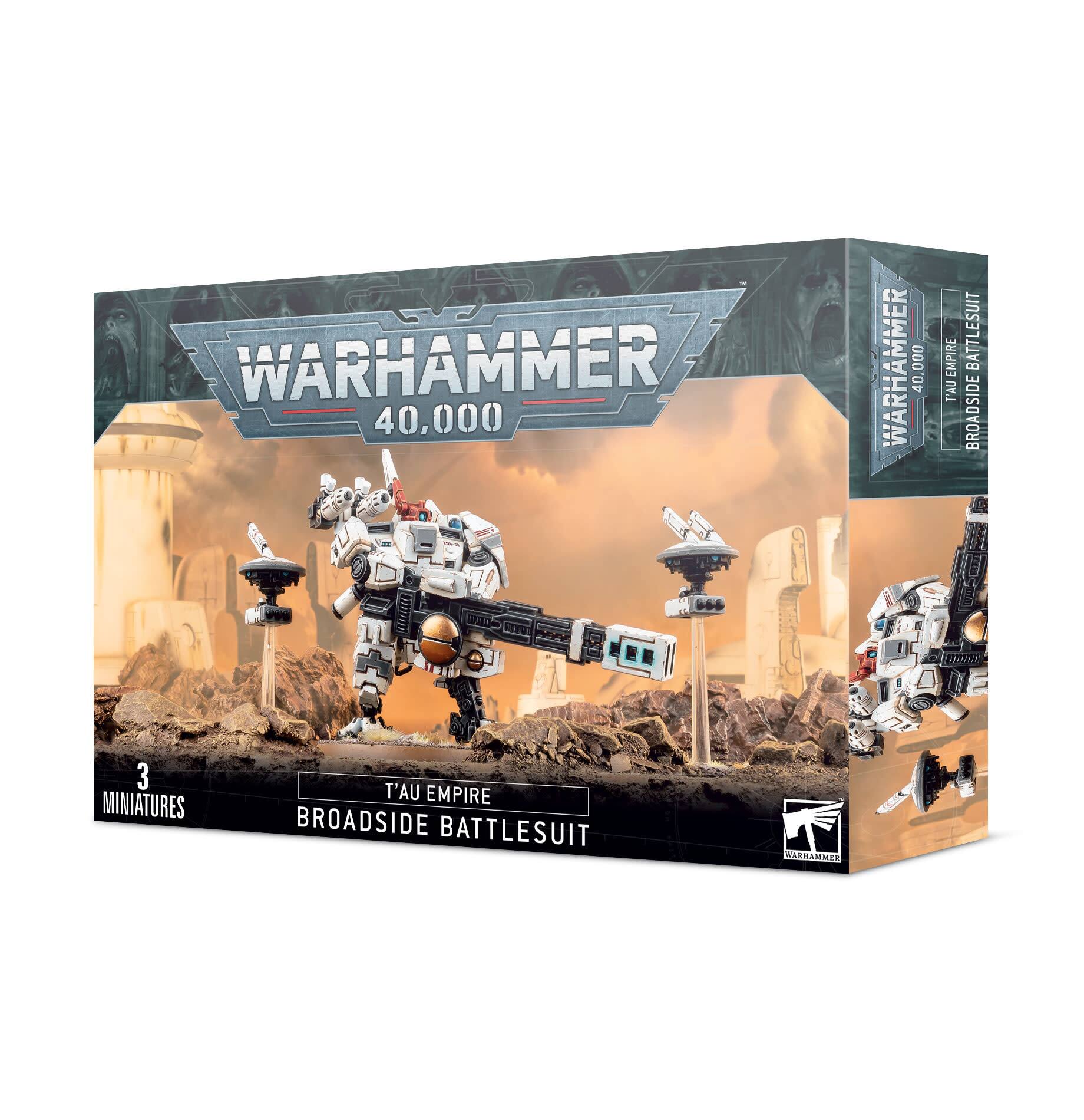 WARHAMMER 40,000  
T'AU EMPIRE BROADSIDE BATTLESUIT  
3 MINIATURES