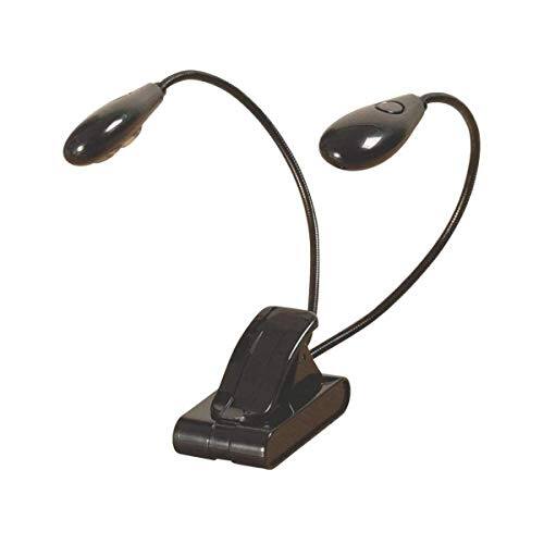 Alt View 9. On Stage Stands - On-Stage LED204 Clip-On Duo LED Light (Sheet-Music-Stand Lighting, Tabletop Base, Two Adjustable Goosenecks, High- and - Black.