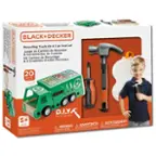 BLACK+DECKER Recycling Truck Kit & 3 pc arveau pinzaN MAON aa a ta2 . I sr BLACK+DECKER Juego & & Kit herramientas 3 Camion Ensemble de Camion de d'outils Recyclage de de 3 piezas Reciclaje Morceaux 4oz oz 20 PCS BLACK-DECKER CACEN BLACK-GECKER D.I.Y Do it yourself AGE 5+ AVERTISSEMENT: D'TOUFFEMENT- Puttes moiK RISQUE mora de and dimensions WARNING: PEUGRO DE ASFIXIA- de Pequents 1 alcn Nen recommende yor a ertaa e Assecbly product HAZARD- pas ice mendres ensambladas CHOKING partk No  Dimensiones L 4in under n. produits firis: 3nual paals Not Dimensions de 11.5m 5 e / . 15x 4 5x