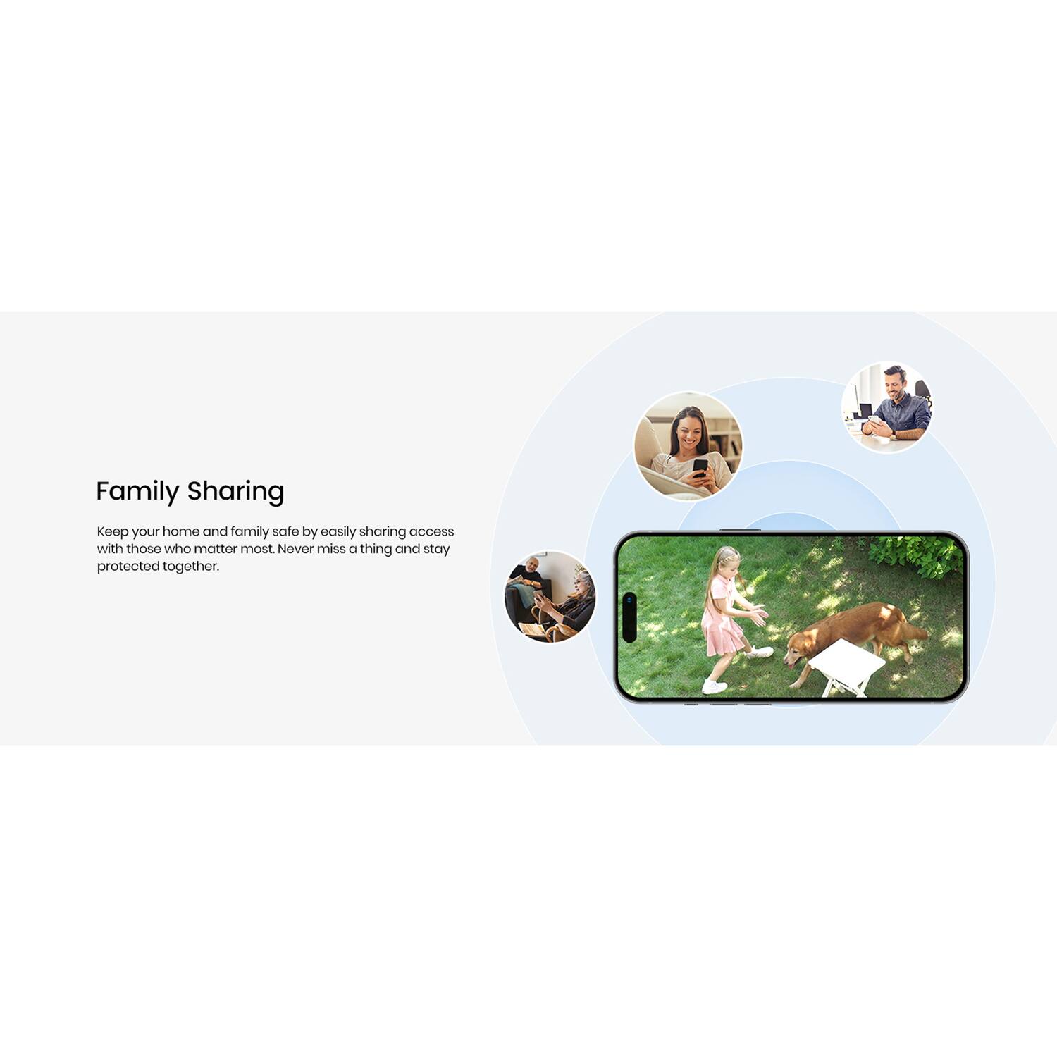 Family Sharing

Keep your home and family safe by easily sharing access with those who matter most. Never miss a thing and stay protected together.