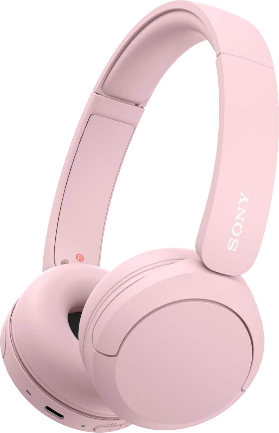 Front. Sony - WH-CH520 Wireless Headphone with Microphone - Pink.