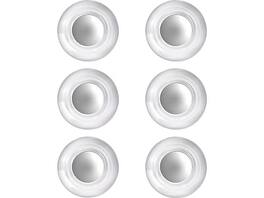 Quartet - Glass Board 0.75" Magnets, 6/Pack (QRT85391) - Clear