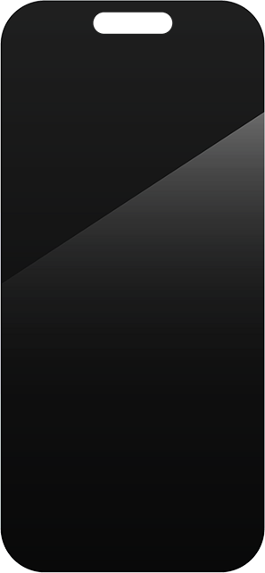 Front. ZAGG - Zagg Invisible Shield Glass Privacy Antimicrobial Screen Protector - iPhone 16 Pro - Clear.
