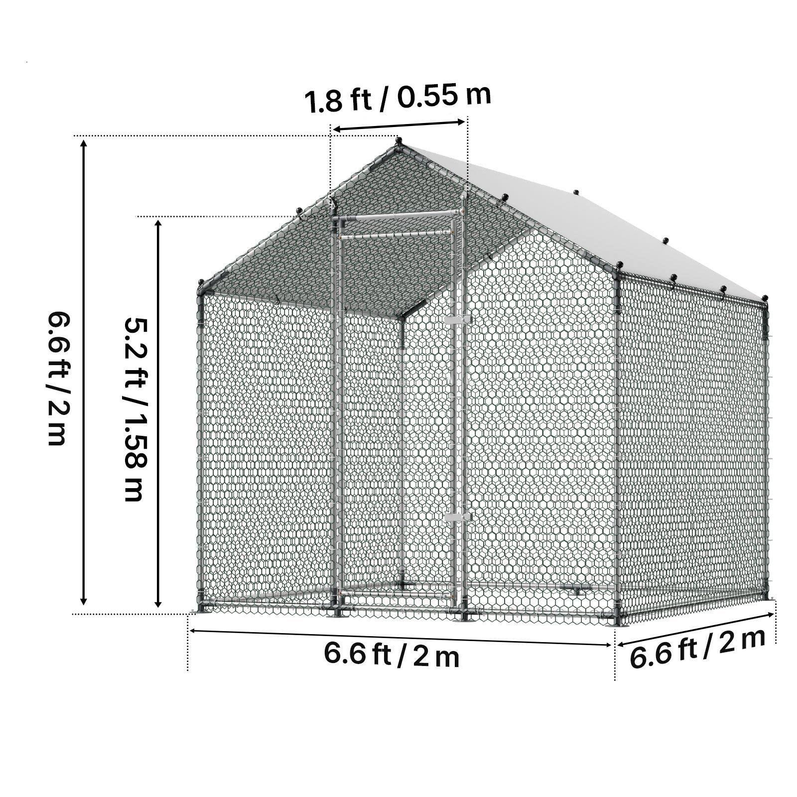1.8 ft / 0.55 m  
6.6 ft / 2 m  
5.2 ft / 1.58 m  
6.6 ft / 2 m  
6.6 ft / 2 m