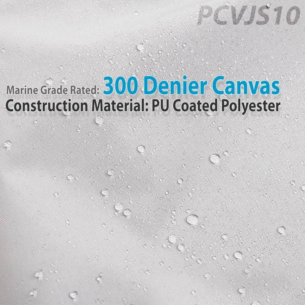 PCVJS10  
Marine Grade Rated: 300 Denier Canvas  
Construction Material: PU Coated Polyester