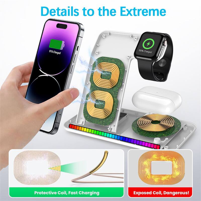 Details to the Extreme

91% Charged

100% Charged

Protective Coil, Fast Charging

Exposed Coil, Dangerous!