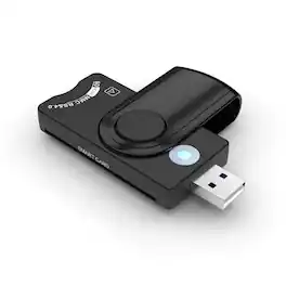 Stock Preferred - 7-in-1 Smart USB 2.0 Memory Card Reader Adapter - Black