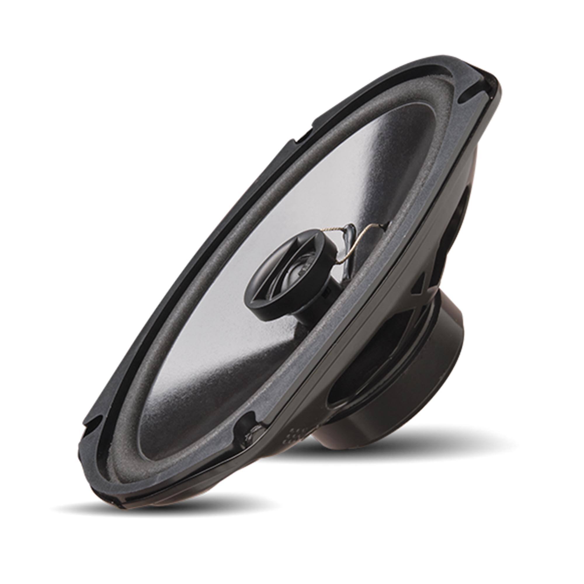 Alt View 2. Powerbass - PowerBass S-6902T - 6x9" Shallow Mount Coaxial OEM Speakers - Pair - Black/Gray.