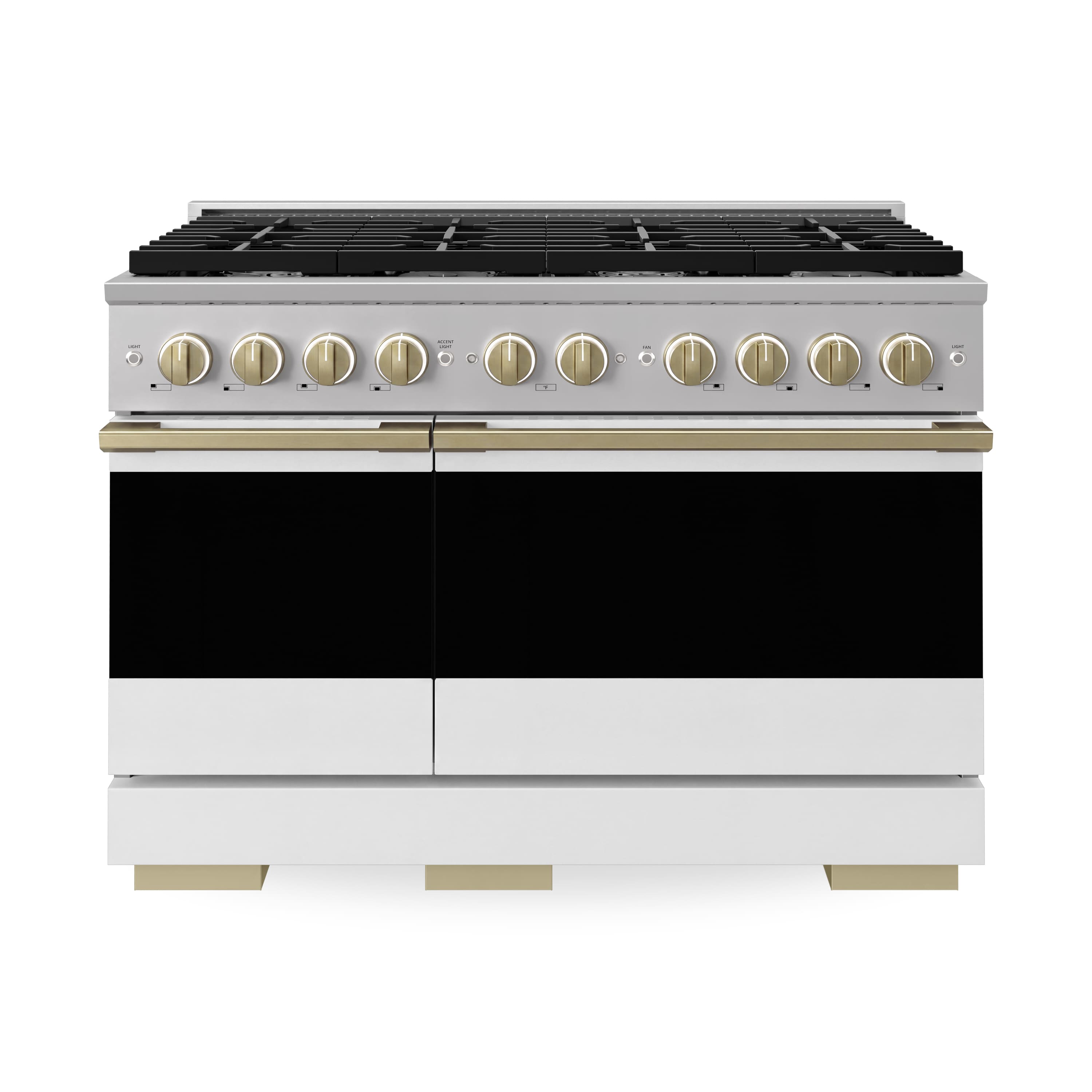 ZLINE - Autograph 48 in. 6.7 cu. ft. Marino Dual Fuel Freestanding Range with 8 Gas Burner Cooktop with White & Bronze Accents - White Matte price history on PriceWatchPro