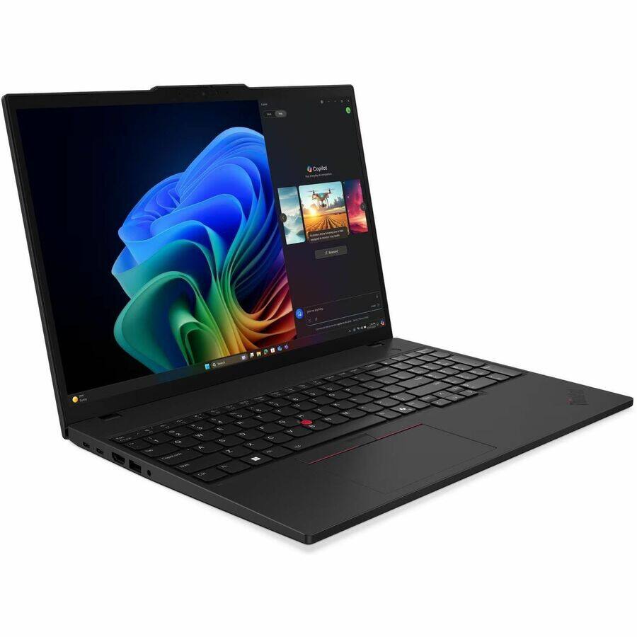 Alt View 1. Lenovo - T16 AMD G4 2.00 GHz W11P64 16.0GB 512GB PCIe 16 - ThinkPad T16 AMD G4, AMD Ryzen™ AI 7 PRO 350 (2.00GHz, 16MB) - Black.