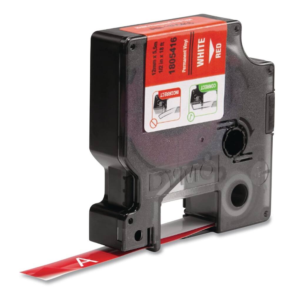 - Vinyl: 12mm x 5.5m
- Length: 18ft
- Width: 18mm
- 112in
- 1/2 in
- 1805416
- Permanent Vinyl
- WHITE RED
- INCORRECT
- CORRECT
- DYMO
- A