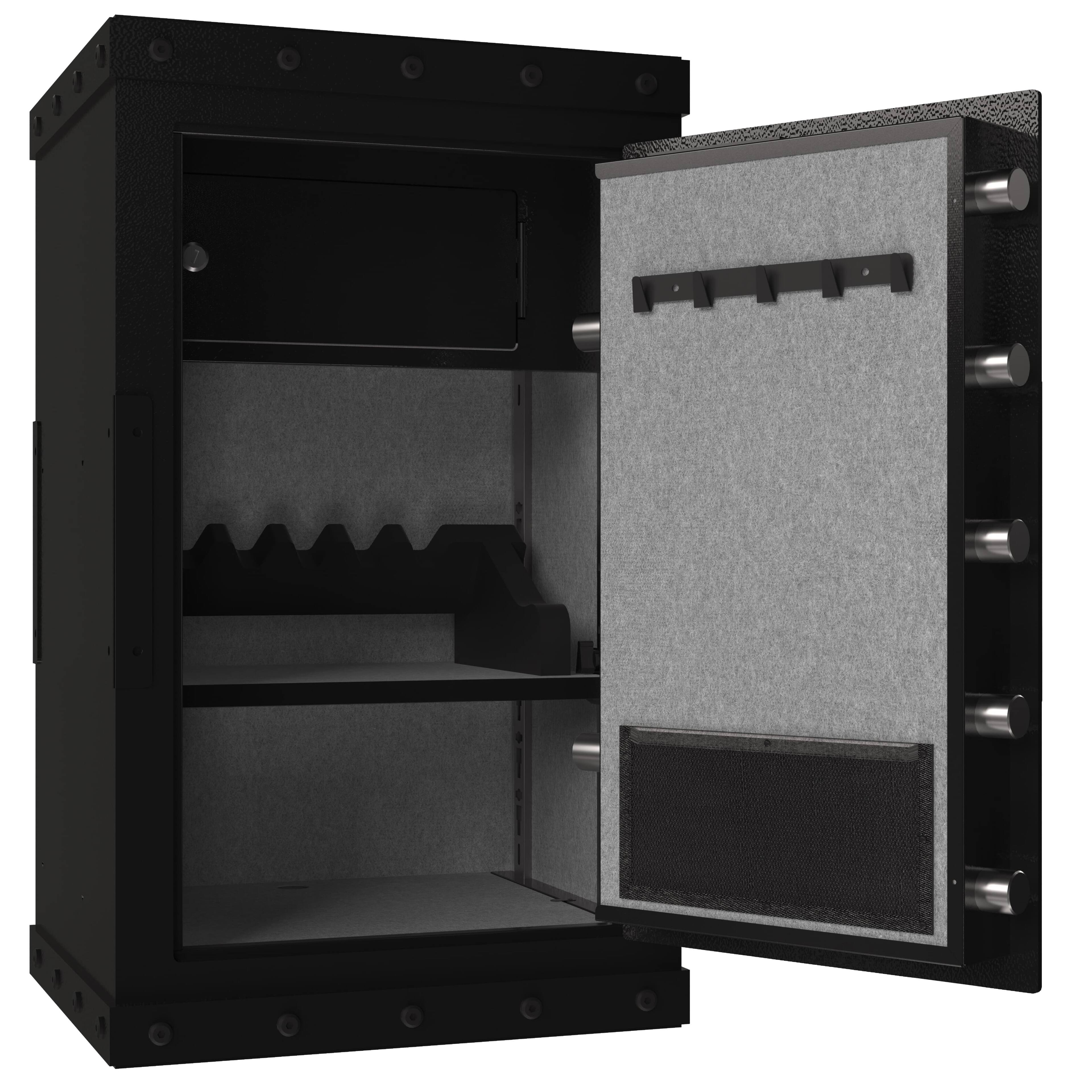 Back. Lycvki - Large Steel Digital Safe with Biometric Lock and Removable Shelf for Home Office.