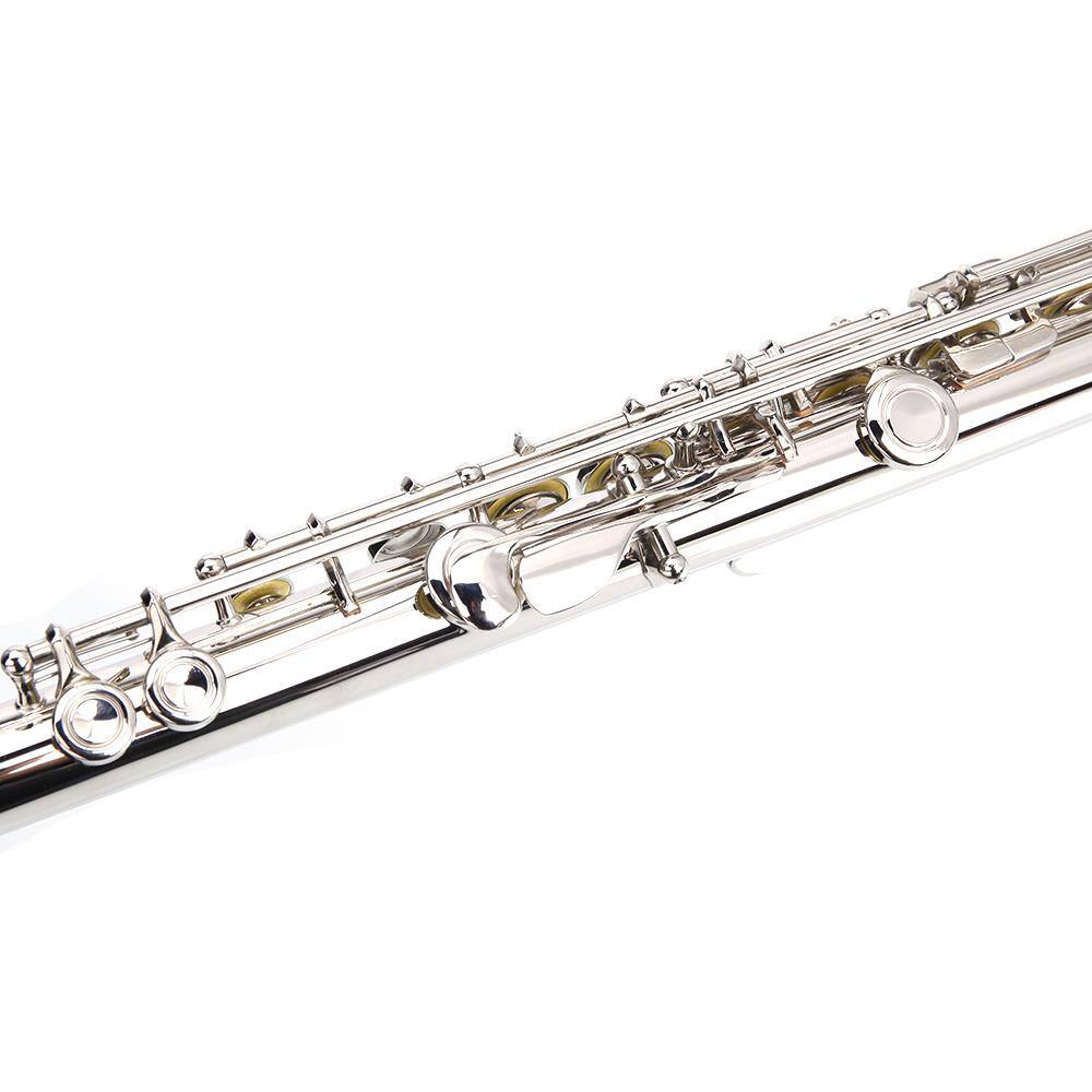 Alt View 1. Winado - C Flutes with E-split, Orchestra Closed Hole Flute Kit for Beginners & Professionals, 16 Keys Musical Nickel Flute.