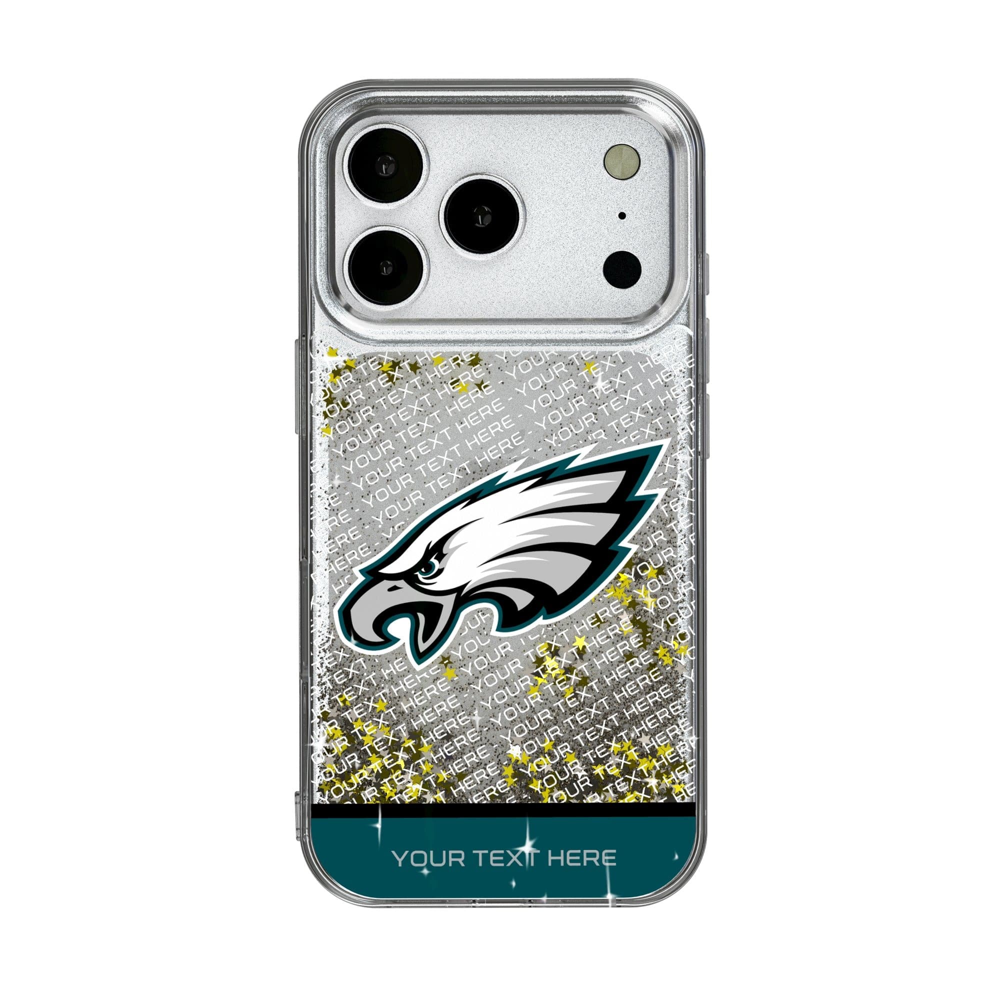 Keyscaper - NFL - Philadelphia Eagles Personalized Endzone Plus Design iPhone Glitter Phone Case - 15 - Multicolor price history on PriceWatchPro