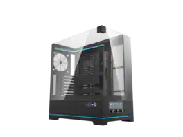 darkFlash - DY450 Black Steel / Tempered Glass ATX Black chassis ,0.8mm SPCC Case - Black