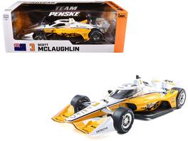 IXO - Dallara IndyCar #3 Scott McLaughlin XPEL Team Penske 2025 Road Course 1/18 Model - Yellow with White