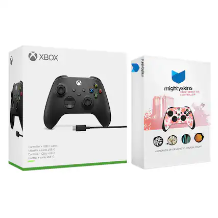 XBOX - d Y X A B
mightyskins
BOK SERIES XIS CONTROLLER
Controller + USB-C Cable
Manette + cable USB-C
Controle + Cabo USB-C
Control + cable USB-C
CHOOSE FROM!
HUNDREDS OF DESIGNS TO CHOOSE FROM!