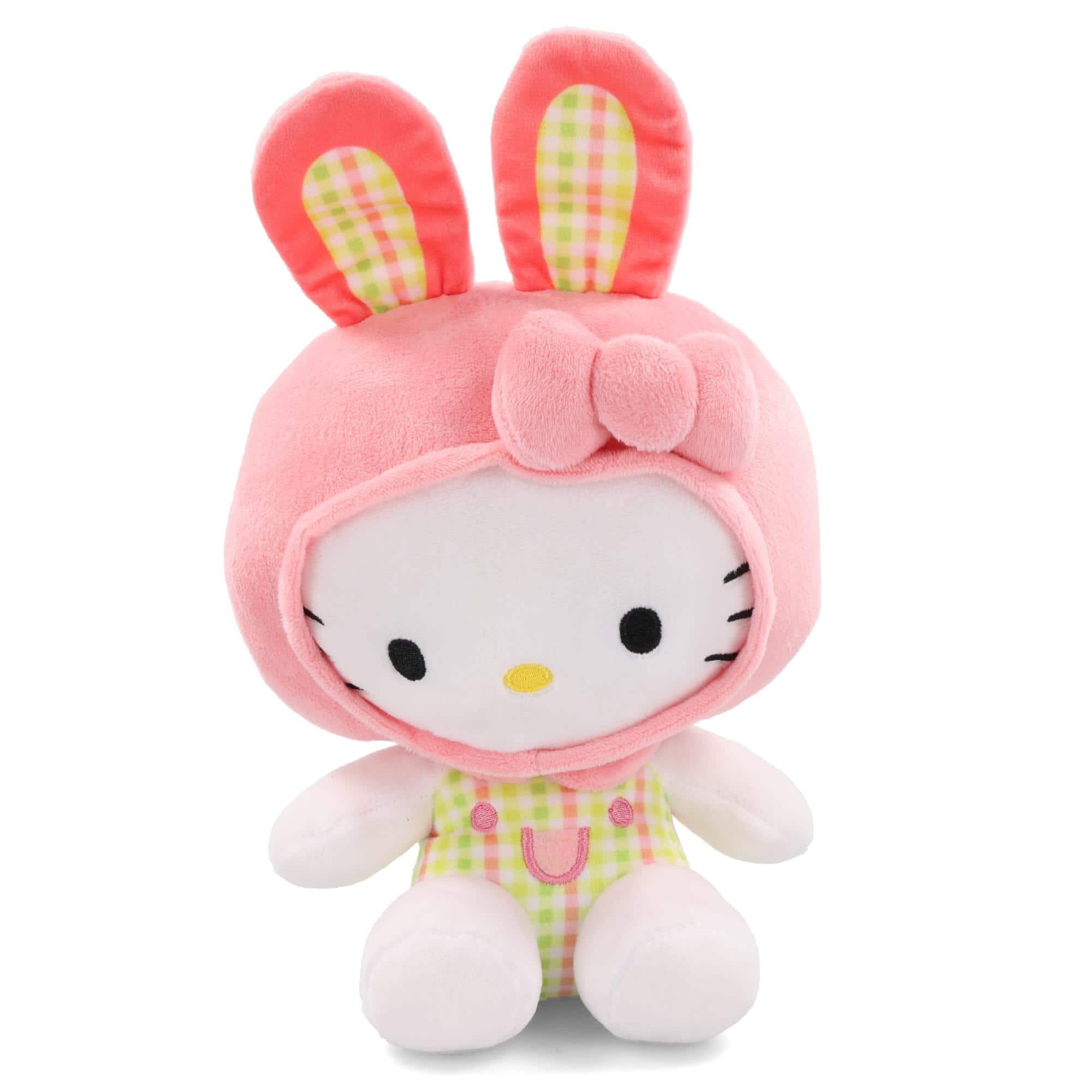 Sanrio Hello Kitty with Bunny Ears 8.5 Inch Plush - Pink