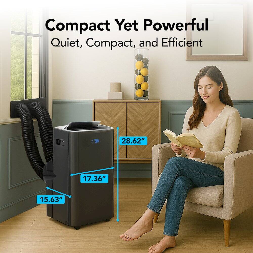 Compact Yet Powerful  
Quiet, Compact, and Efficient  
28.62"  
17.36"  
15.63"