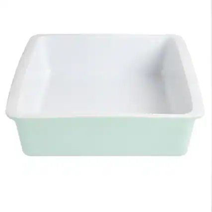 Front. Martha Stewart - Martha Stewart 8.25 Inch x 8 Inch Stoneware Baker in Mint - Mint.