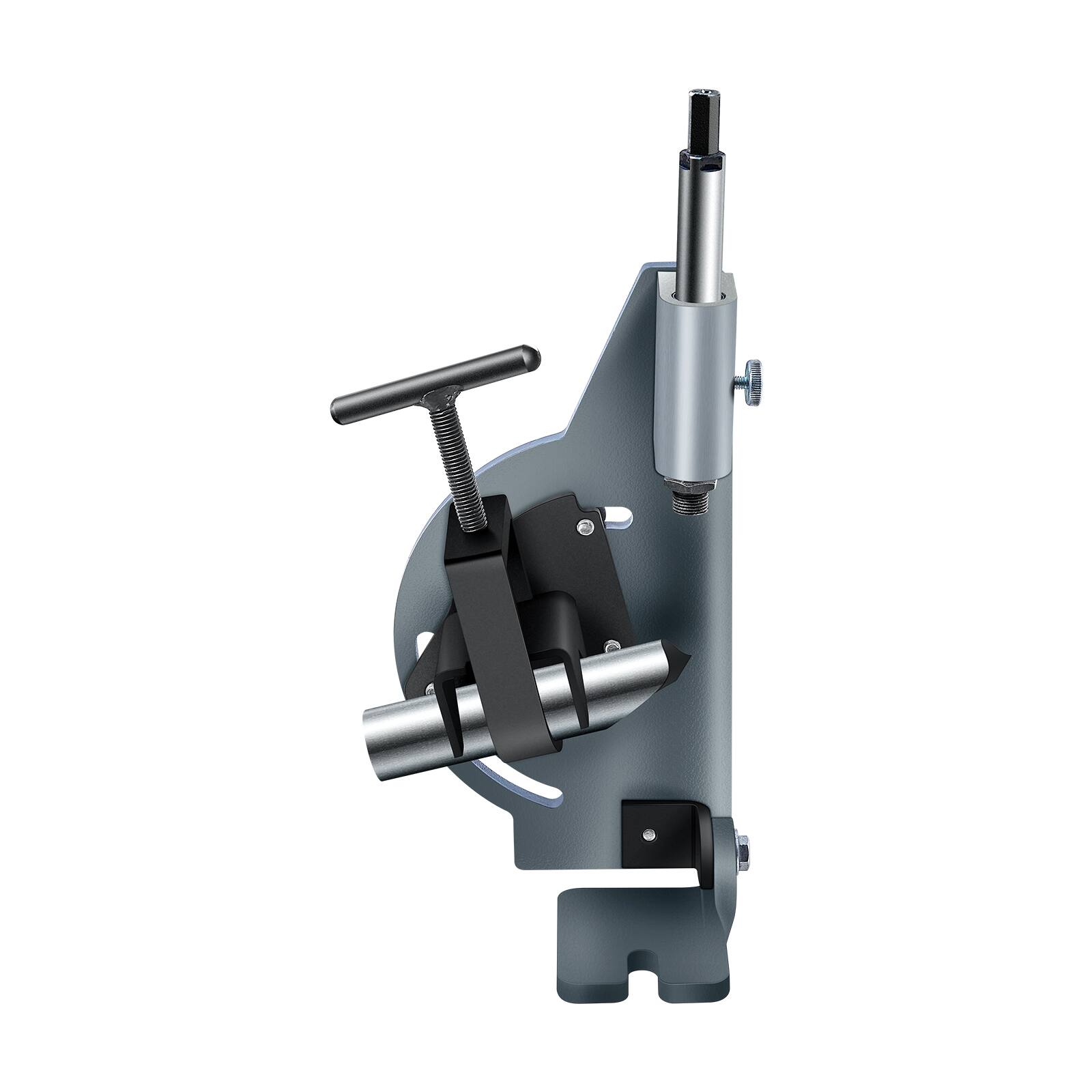Alt View 5. VEVOR - Pipe Notcher, Tubing Notcher for 1/2 to 2-inch Pipes, Pipe & Tube Notcher with 0 to 60° Adjustable Angle for Metal, PVC - Grey.
