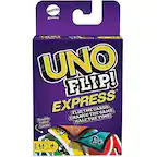MATTEL games
UNO FLIP! EXPRESS
FLIP THE CARDS, CHANGE THE GAME, HALF THE TIME!
Double Sided Cards!
+3 GXD7S