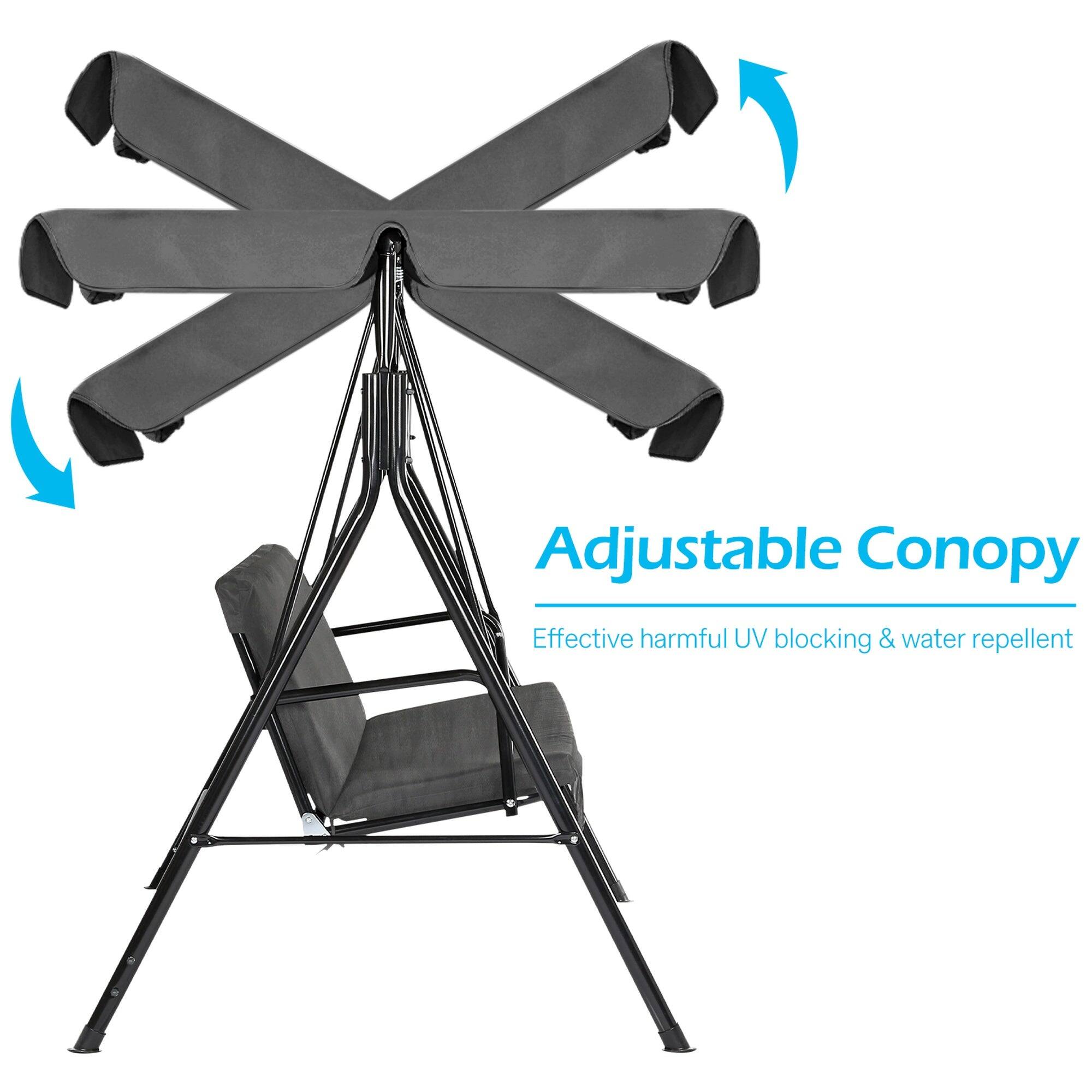 Adjustable Canopy  
Effective harmful UV blocking & water repellent