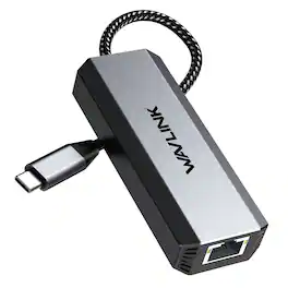 WAVLINK - USB-C to Ethernet Adapter, 2.5 Gbps RJ45 Plug and Play Network Adapter, Wired Internet Adapter with PD 95W for