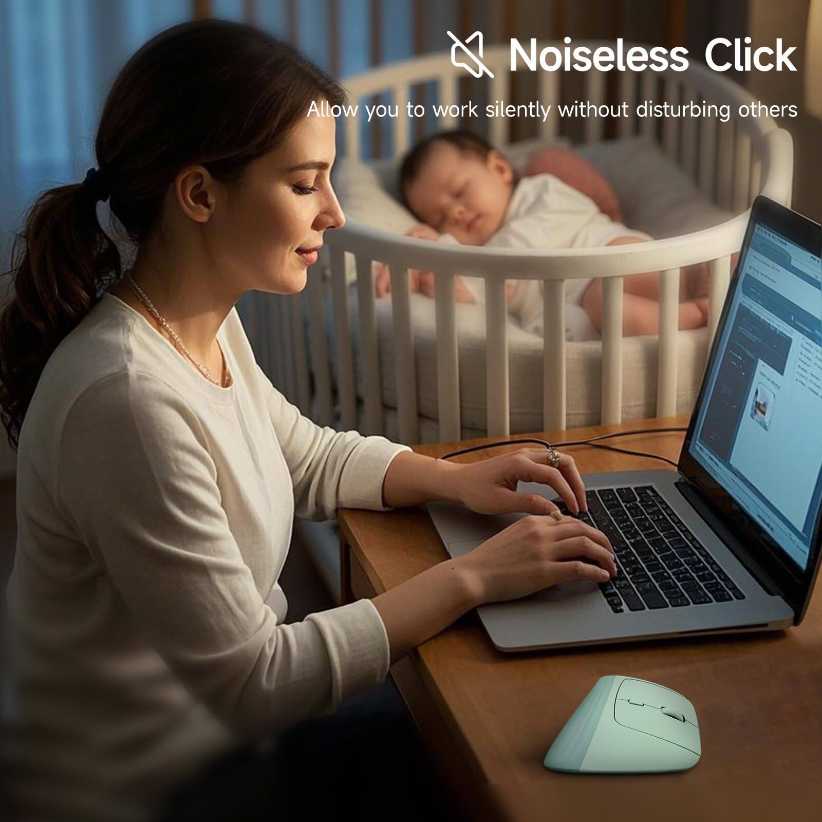 Noiseless Click  
Allow you to work silently without disturbing others