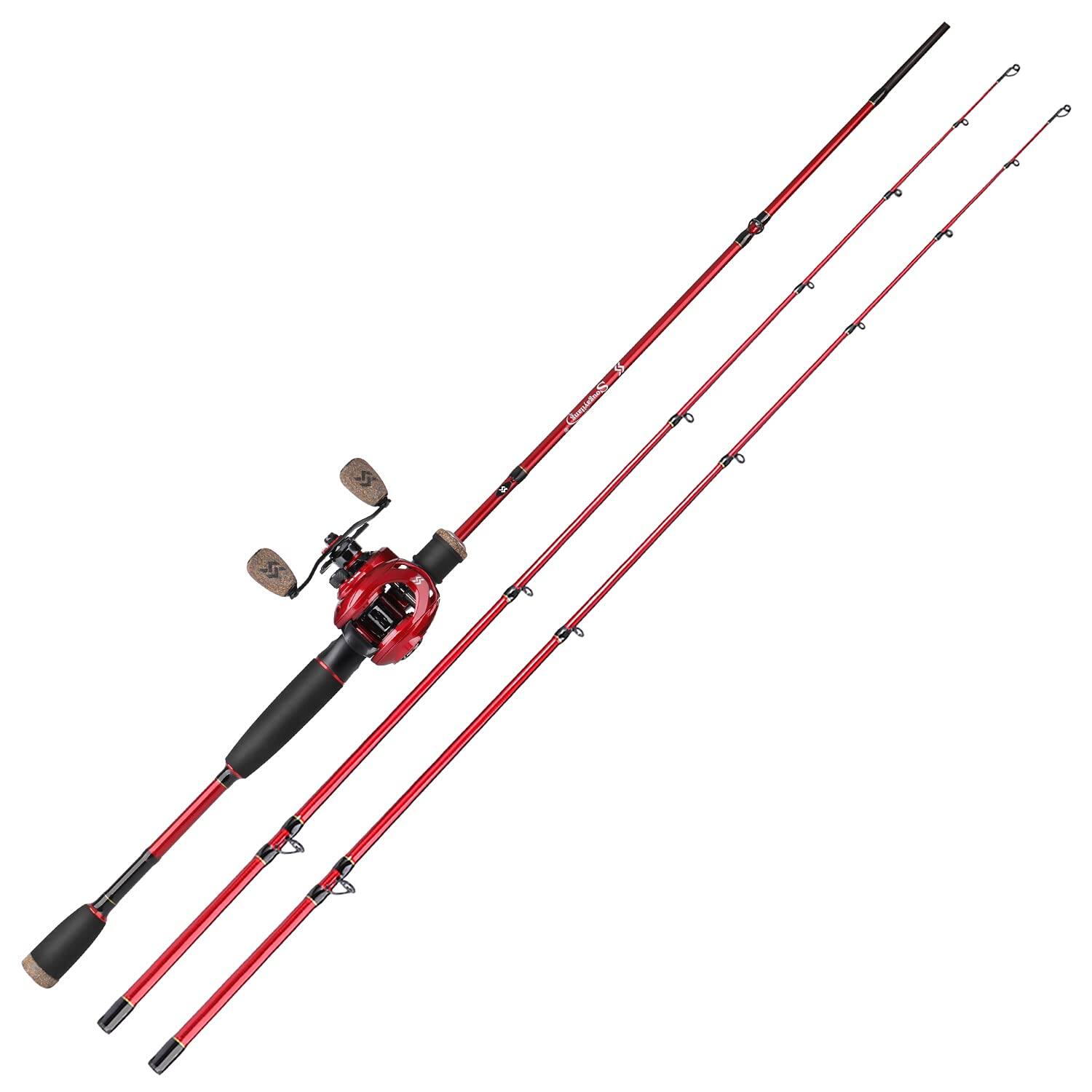 Alt View 2. NICHOLAS KLEIN - Fishing Rod And Reel Combo 2 piece /mh Pole With Baitcasting Set Baitcaster - Purple-MH Rod-Right Handed 5.9ft-2pcs-Fast.