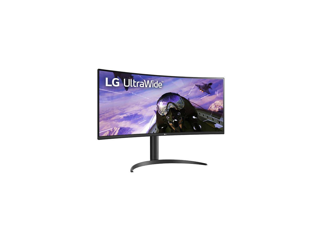 Alt View 3. LG - LG 34BP65C-B 34" UWQHD 3440 x 1440 Curved Screen LED LCD Monitor 21:9 160Hz FreeSync VA Monitor - Black.