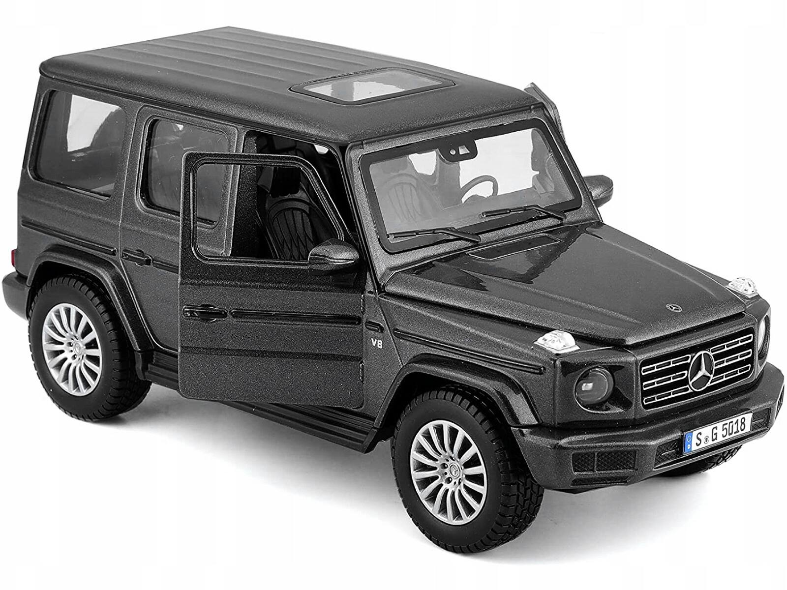 Alt View 1. Maisto - 2019 Mercedes Benz G-Class with Sunroof Dark Gray Metallic 1/25 Diecast Model Car by Maisto.